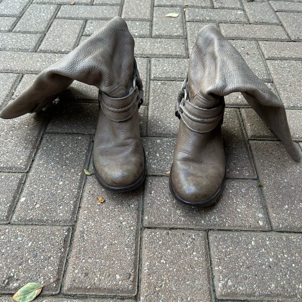 Frye Brown Over the Knee Leather Boots